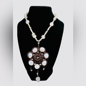 Vintage Attombri Venezia Italy Venice necklace with glass beads 1980 rare find